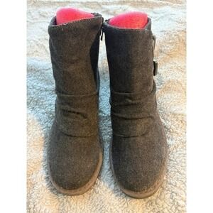 Women's Grey Blowfish Malibu Flannel B130 Ankle Boots Size 7